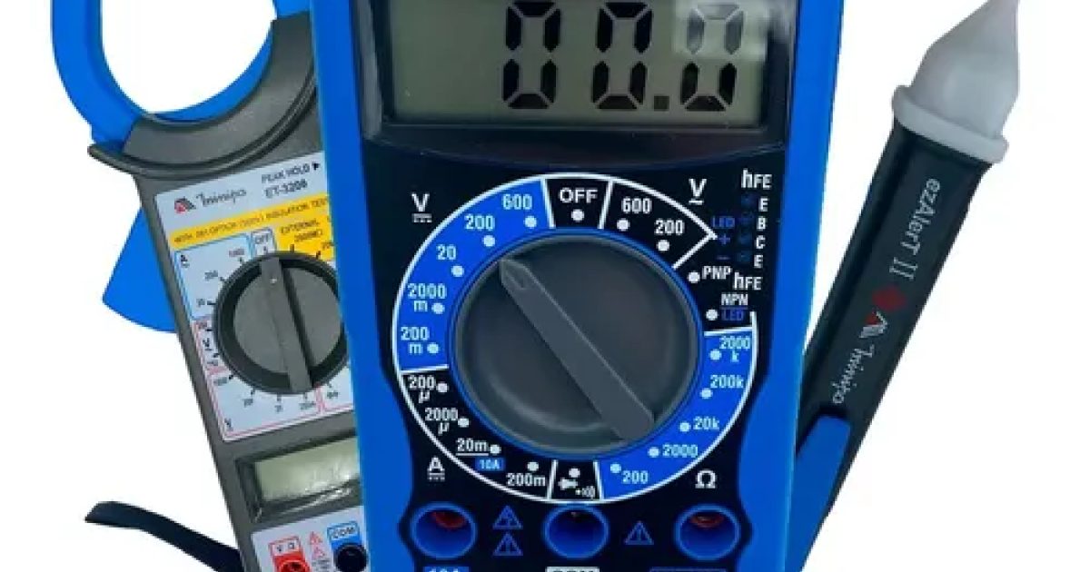 Multimetro Digital + Caneta Tensão +alicate Amperimetro - R$ 407,31
